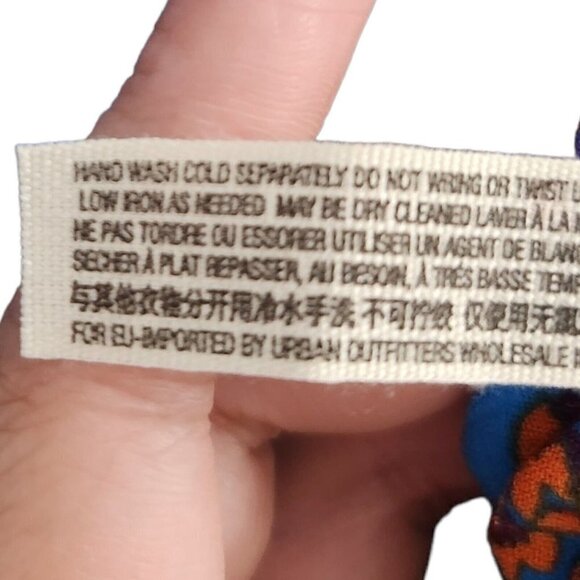 Intimately Free People Bodysuit Small Blue She’s Dainty Blue Floral Blouse Boho - Picture 9 of 12